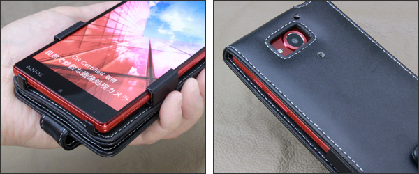 PDAIR レザーケース for AQUOS Xx(2015年夏モデル) 縦開きタイプ