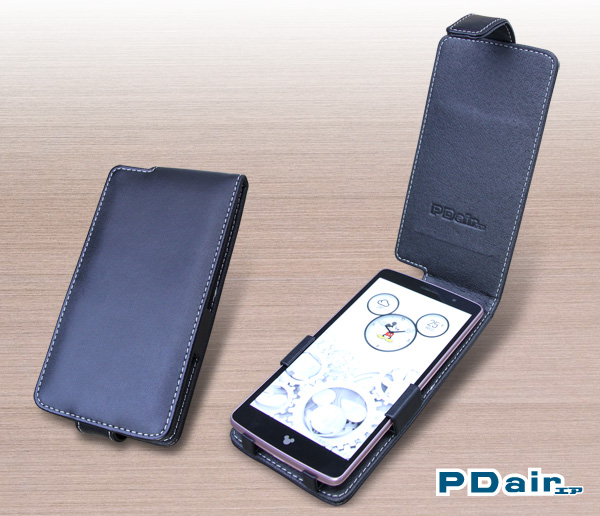 PDAIR レザーケース for Disney Mobile on docomo DM-01G 縦開きタイプ
