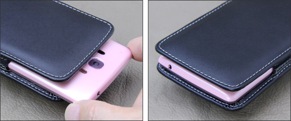 PDAIR レザーケース for Disney Mobile on docomo DM-01G ベルトクリップ付バーティカルポーチタイプ