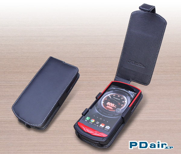 PDAIR レザーケース for TORQUE G02 縦開きタイプ