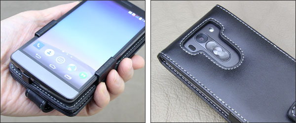 PDAIR レザーケース for LG G3 Beat 縦開きタイプ