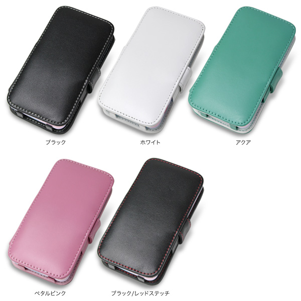 カラー PDAIR レザーケース for miraie KYL23 横開きタイプ