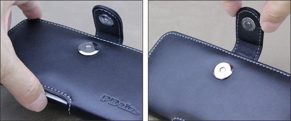 PDAIR レザーケース for isai vivid LGV32 ポーチタイプ