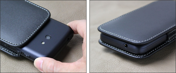 PDAIR レザーケース for ARROWS M01 ベルトクリップ付バーティカルポーチタイプ