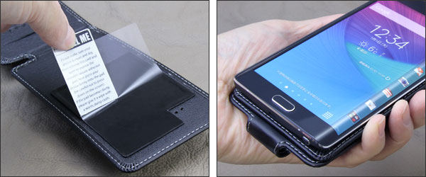 PDAIR レザーケース for GALAXY Note Edge SC-01G/SCL24 縦開きタイプ