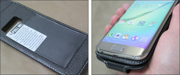 PDAIR レザーケース for Galaxy S6 edge SC-04G/SCV31/404SC 縦開きタイプ