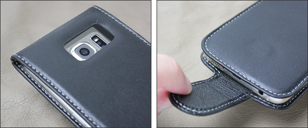 PDAIR レザーケース for Galaxy S6 edge SC-04G/SCV31/404SC 縦開きタイプ