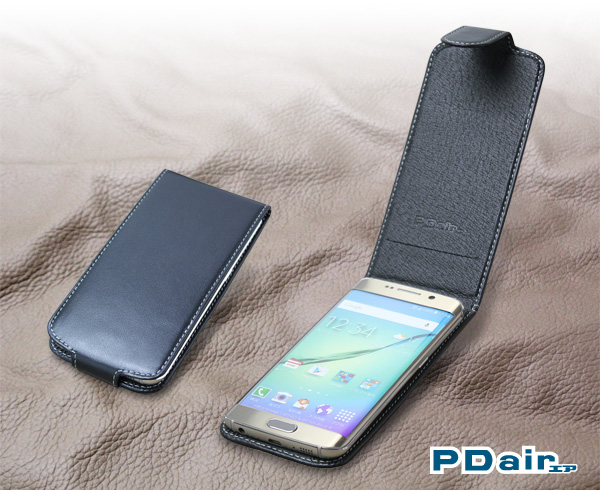 PDAIR レザーケース for Galaxy S6 edge SC-04G/SCV31/404SC 縦開きタイプ