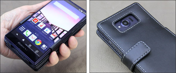 PDAIR レザーケース for AQUOS ZETA SH-01G/Disney Mobile on docomo SH-02G 横開きタイプ