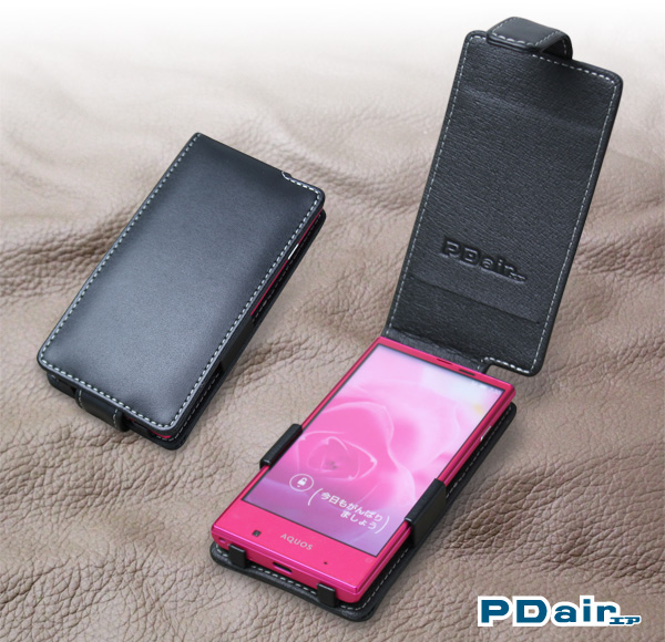 PDAIR レザーケース for AQUOS SERIE mini SHV31 縦開きタイプ