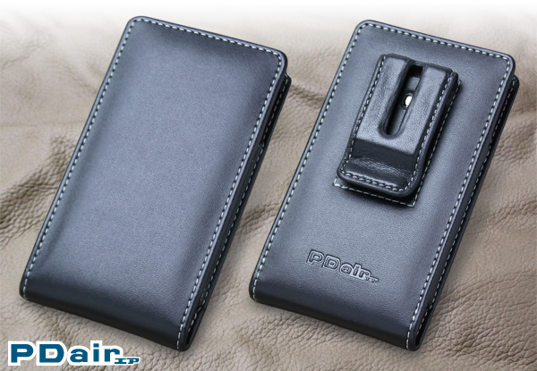 PDAIR レザーケース for AQUOS SERIE mini SHV31 ベルトクリップ付バーティカルポーチタイプ