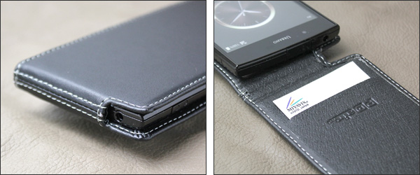 PDAIR レザーケース for URBANO V02 縦開きタイプ