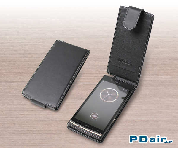 PDAIR レザーケース for URBANO V02 縦開きタイプ