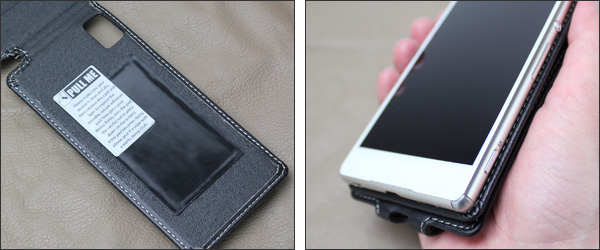 PDAIR レザーケース for Xperia (TM) Z4 SO-03G/SOV31/402SO 縦開きタイプ