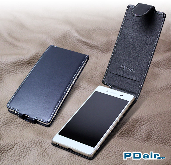 PDAIR レザーケース for Xperia (TM) Z4 SO-03G/SOV31/402SO 縦開きタイプ