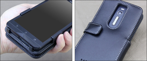 PDAIR レザーケース for ASUS ZenFone 2 横開きタイプ