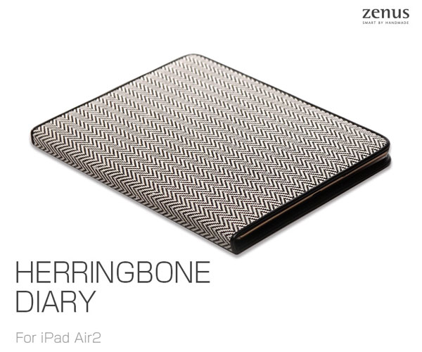 ZENUS Herringbone Diary for iPad Air 2