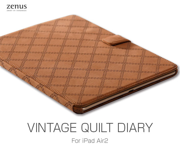 Zenus Vintage Quilt Diary for iPad Air 2