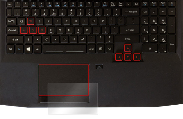 OverLay Protector for トラックパッド acer Predator 15(Predator G9-592-H73H/L) のイメージ画像