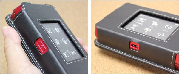 PDAIR レザーケース for Pocket WiFi 504HW スリーブタイプ