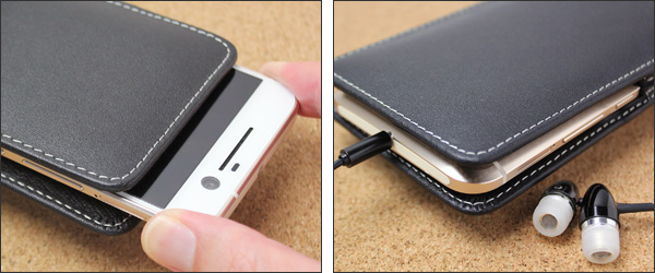 PDAIR レザーケース for HTC 10 HTV32 バーティカルポーチタイプ