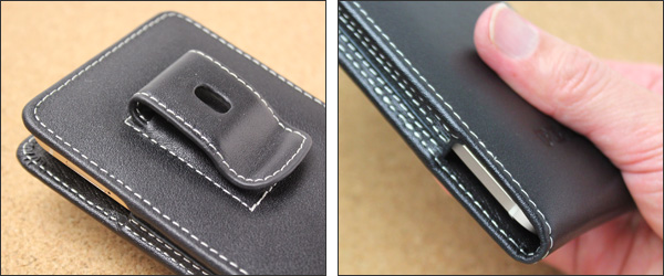 PDAIR レザーケース for HTC 10 HTV32 ベルトクリップ付バーティカルポーチタイプ