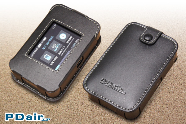 PDAIR レザーケース for Wi-Fi STATION HW-01H スリーブタイプ