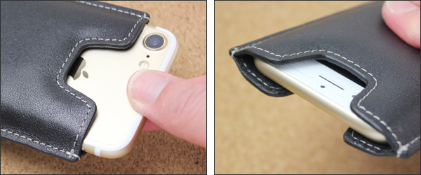 PDAIR レザーケース for iPhone 7 バーティカルポーチタイプ