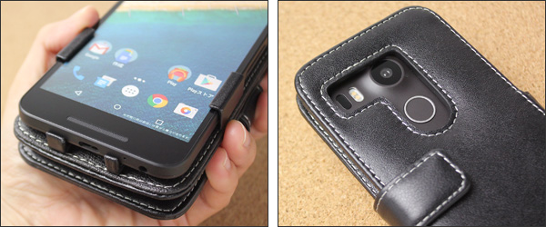 PDAIR レザーケース for Nexus 5X 横開きタイプ