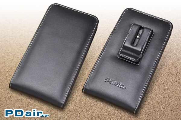 PDAIR レザーケース for Qua phone PX ベルトクリップ付バーティカルポーチタイプ