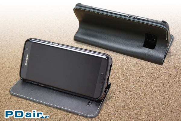 PDAIR レザーケース for Galaxy S7 Edge SC-02H / SCV33 横開きタイプ
