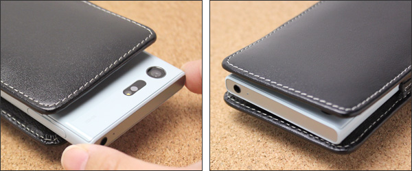 PDAIR レザーケース for Xperia X Compact SO-02J バーティカルポーチタイプ