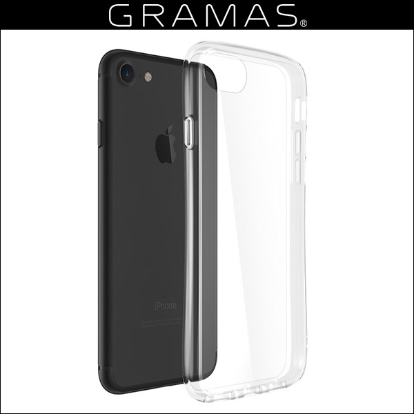 GRAMAS COLORS Glass Hybrid Clear Case CHC-50127CLR for iPhone 8 / 7 / 6s / 6