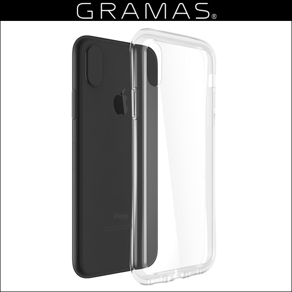 GRAMAS COLORS Glass Hybrid Clear Case for iPhone X