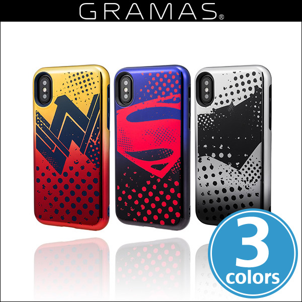 GRAMAS COLORS Hybrid Case with Justice League CHC-50357 for iPhone X