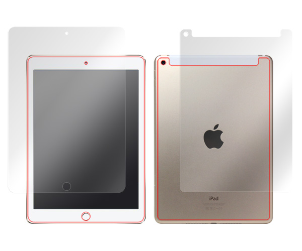 iPad(第5世代) (Wi-Fi + Cellularモデル)『表面・背面セット』