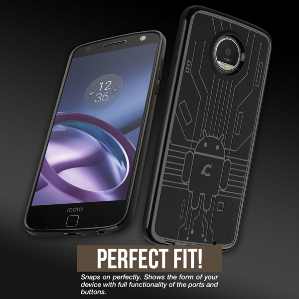 Cruzerlite Bugdroid Circuit Case for Moto Z2 Play