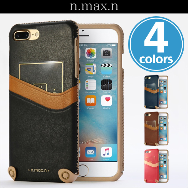 n.max.n Mystery Series 本革縫製ケース　画面カバー無しタイプ for iPhone 7 Plus
