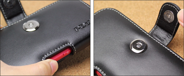 PDAIR レザーケース for らくらくスマートフォン4 (F-04J) ポーチタイプ
