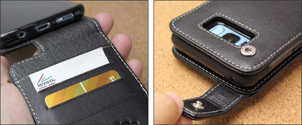 PDAIR レザーケース for Galaxy S8 SC-02J / SCV36 縦開きタイプ