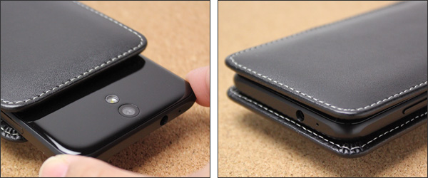PDAIR レザーケース for Android One S1 ベルトクリップ付バーティカルポーチタイプ