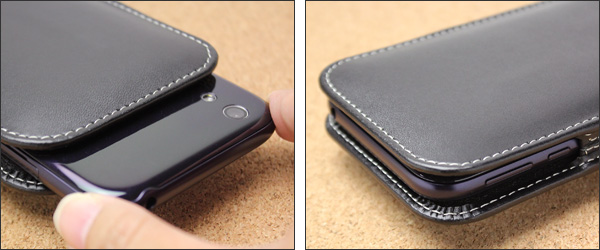 PDAIR レザーケース for Android One X1 バーティカルポーチタイプ