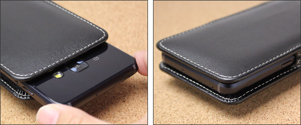 PDAIR レザーケース for Galaxy Feel SC-04J バーティカルポーチタイプ