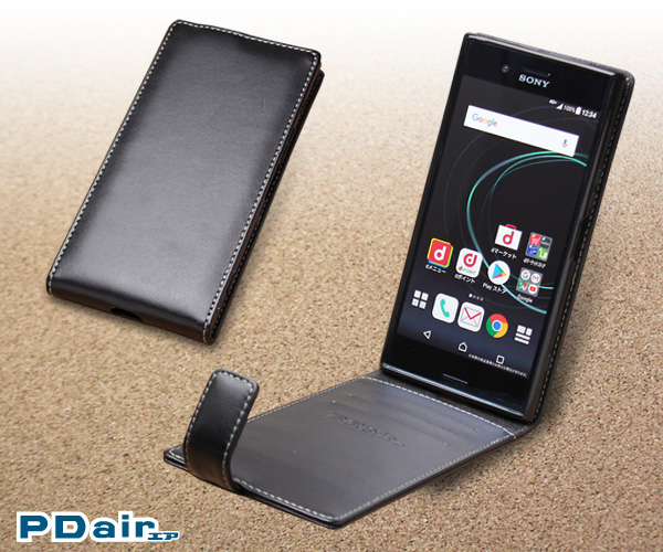 PDAIR レザーケース for Xperia XZ Premium SO-04J 縦開きタイプ