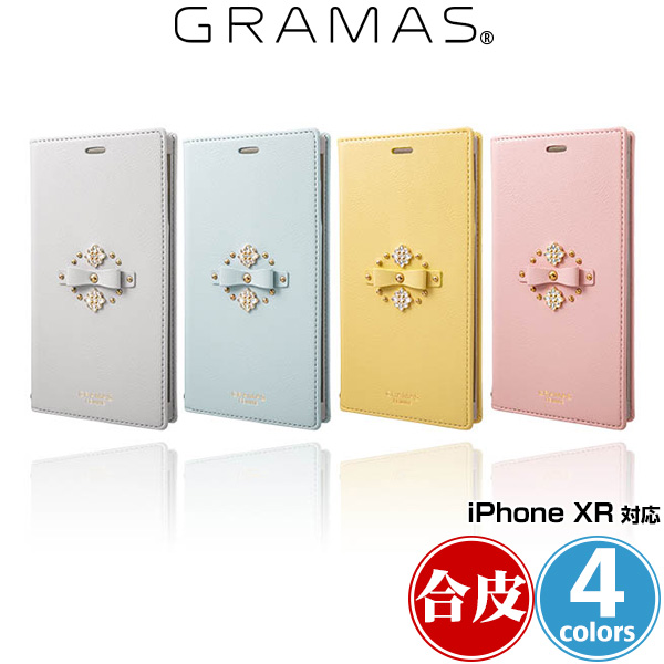 GRAMAS FEMME ”Sweet” PU Leather Book Case FLC-62518 for iPhone XR