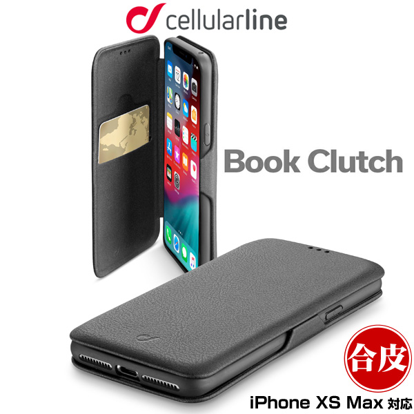 cellularline Book Clutch 手帳型ケース for iPhone XS Max