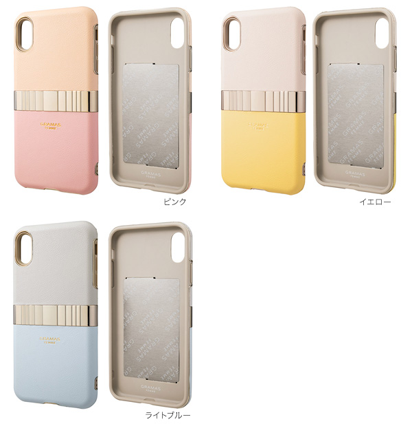 カラー GRAMAS FEMME Rel Hybrid Shell Case for iPhone XS Max