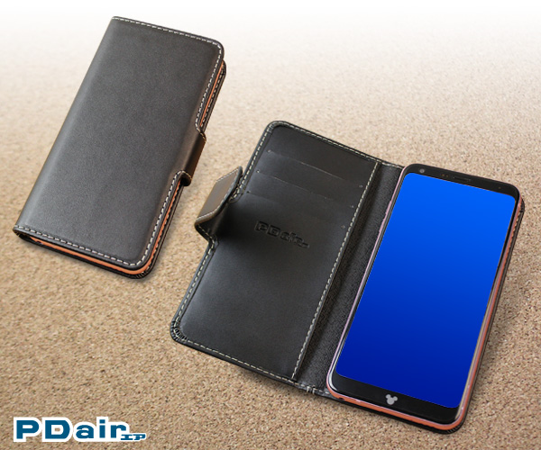 PDAIR レザーケース for Disney Mobile on docomo DM-01K 横開きタイプ