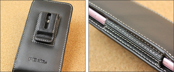 PDAIR レザーケース for Disney Mobile on docomo DM-01K ベルトクリップ付バーティカルポーチタイプ