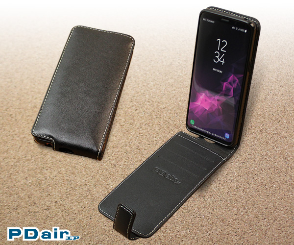PDAIR レザーケース for Galaxy S9 SC-02K / SCV38 縦開きタイプ
